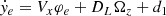 $$ \begin{aligned} \dot{y}_e&= V_x \varphi _e + D_L \Omega _z + d_1 \end{aligned} $$
