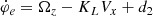 $$ \begin{aligned} \dot{\varphi }_e&= \Omega _z - K_L V_x + d_2 \end{aligned} $$