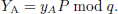 $$ \begin{aligned} Y_{\text{ A}} = y_{{A}} P mod \;q. \end{aligned} $$