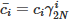 Mathematical equation: $ \bar{c_i} = c_i \gamma^i_{2N} $